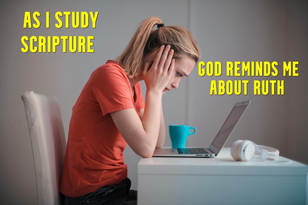 Women Studying Bible on Computer