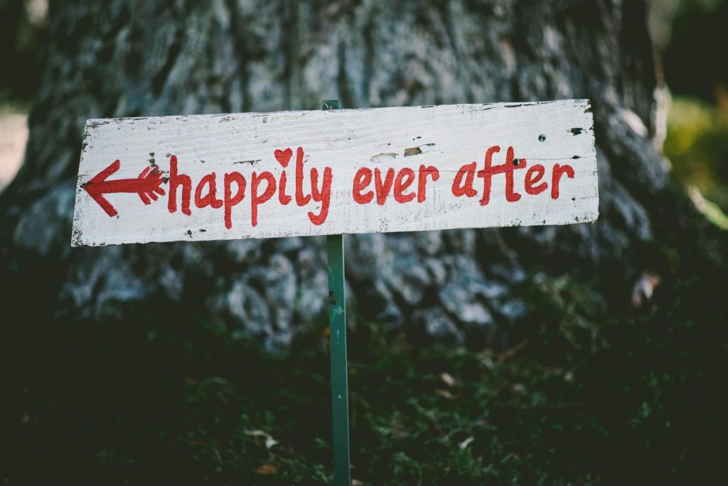 Happily Ever After Detour Sign