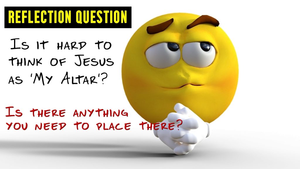 Reflection Question. Do you need to seek Jesus with your sin?